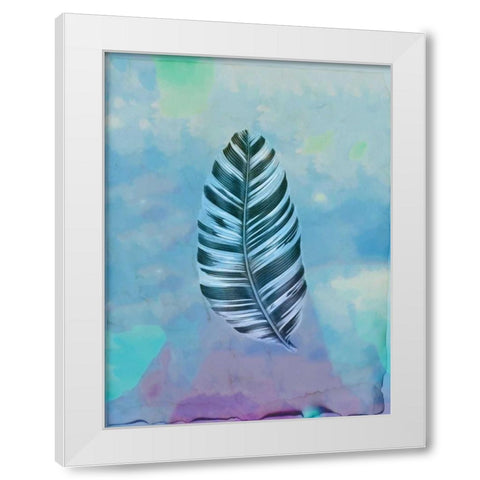 Palm Leaves 3 White Modern Wood Framed Art Print by Allen, Kimberly