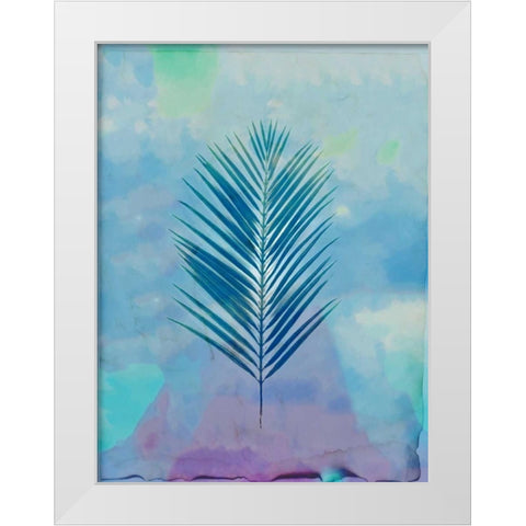 Palm Leaves 4 White Modern Wood Framed Art Print by Allen, Kimberly