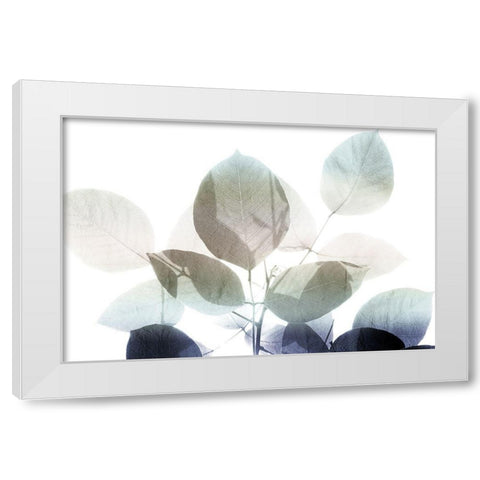 Midnight Leaves 1 v2 White Modern Wood Framed Art Print by Kimberly, Allen