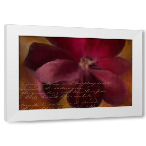 Blooming Spice White Modern Wood Framed Art Print by Kimberly, Allen