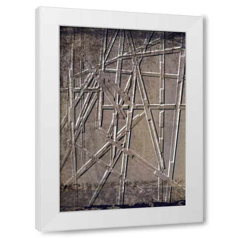 Wooden Sticks 2 White Modern Wood Framed Art Print by Allen, Kimberly