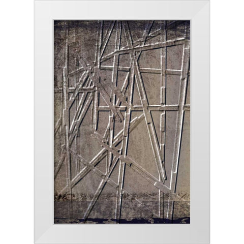 Wooden Sticks 2 White Modern Wood Framed Art Print by Allen, Kimberly
