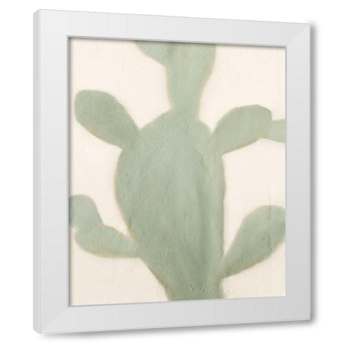 Sage Cactus 2 White Modern Wood Framed Art Print by Kimberly, Allen