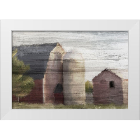 American Farm White Modern Wood Framed Art Print by Kimberly, Allen
