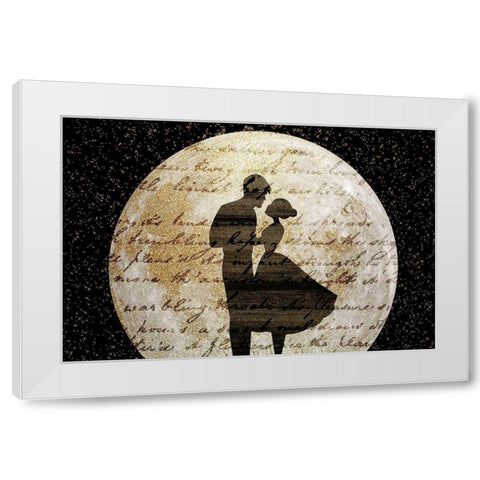 Dancing in the Moonlight White Modern Wood Framed Art Print by Kimberly, Allen