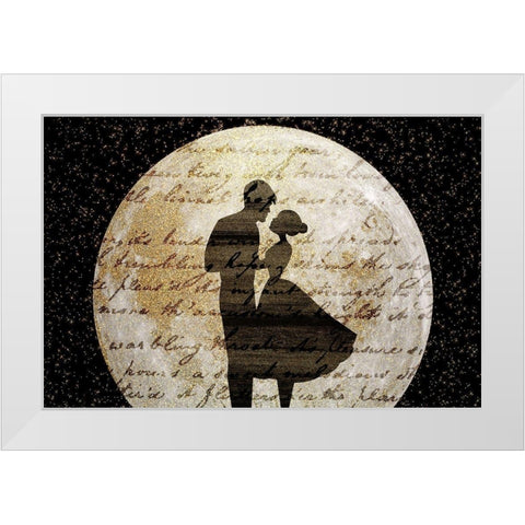 Dancing in the Moonlight White Modern Wood Framed Art Print by Kimberly, Allen
