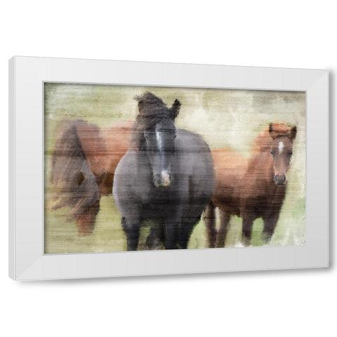 My Three White Modern Wood Framed Art Print by Kimberly, Allen