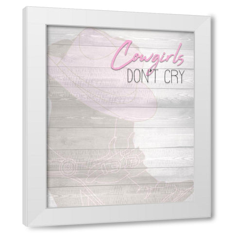 Cowgirls White Modern Wood Framed Art Print by Kimberly, Allen