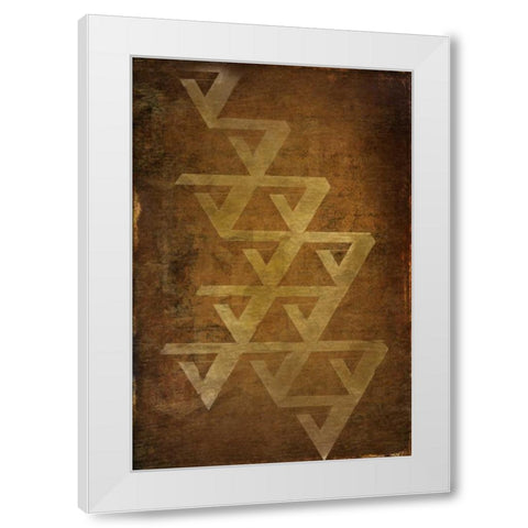 Geo Gold 2 White Modern Wood Framed Art Print by Allen, Kimberly