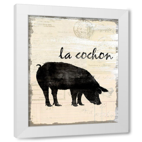 French Kitchen 3 White Modern Wood Framed Art Print by Kimberly, Allen