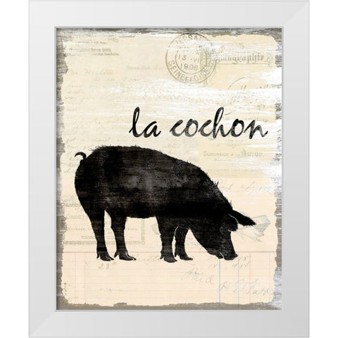 French Kitchen 3 White Modern Wood Framed Art Print by Kimberly, Allen