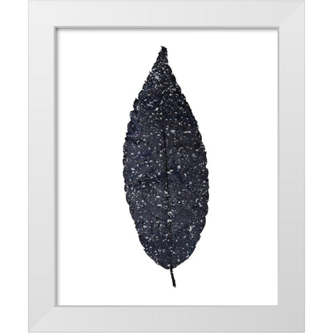 Spotted Leaves 1 White Modern Wood Framed Art Print by Kimberly, Allen