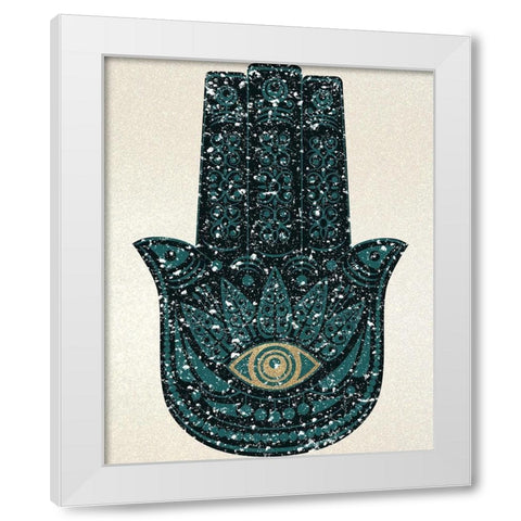 All Seeing 2 White Modern Wood Framed Art Print by Kimberly, Allen