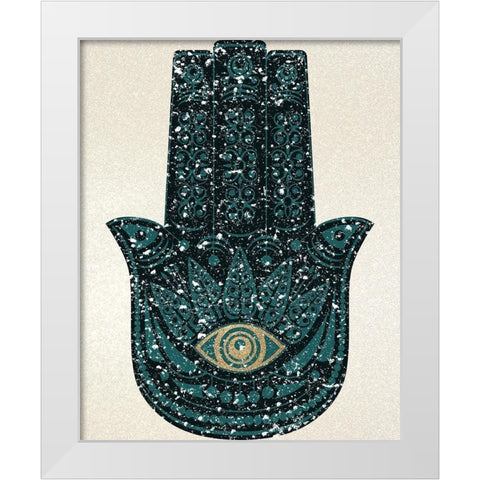 All Seeing 2 White Modern Wood Framed Art Print by Kimberly, Allen