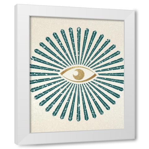 All Seeing White Modern Wood Framed Art Print by Kimberly, Allen