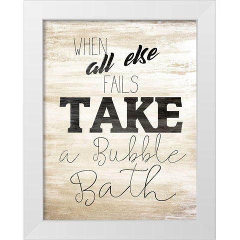 Wash 3 White Modern Wood Framed Art Print by Kimberly, Allen