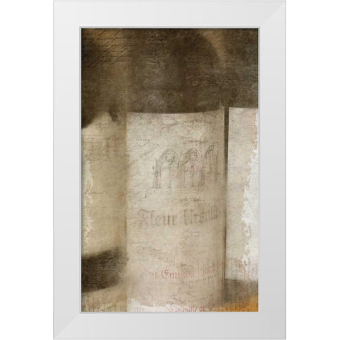 Vintage Wine 1 White Modern Wood Framed Art Print by Allen, Kimberly