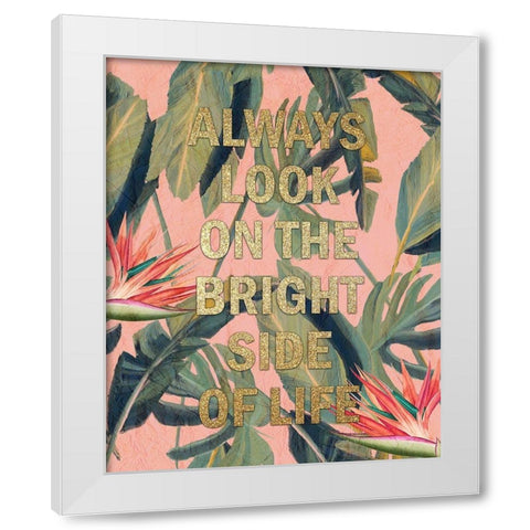 Bright Side 1 White Modern Wood Framed Art Print by Kimberly, Allen