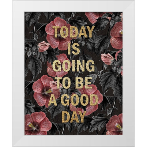 Today White Modern Wood Framed Art Print by Kimberly, Allen