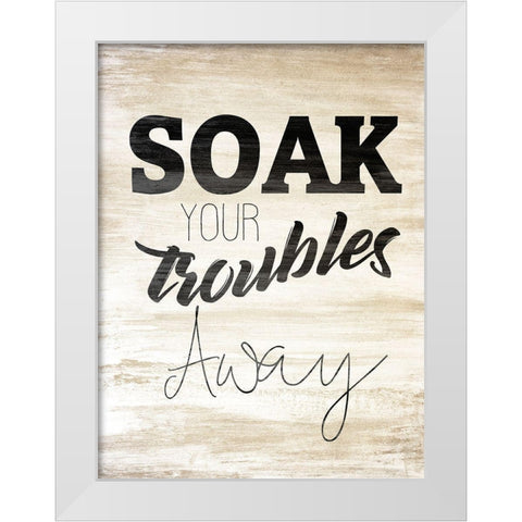 Wash 2 White Modern Wood Framed Art Print by Kimberly, Allen