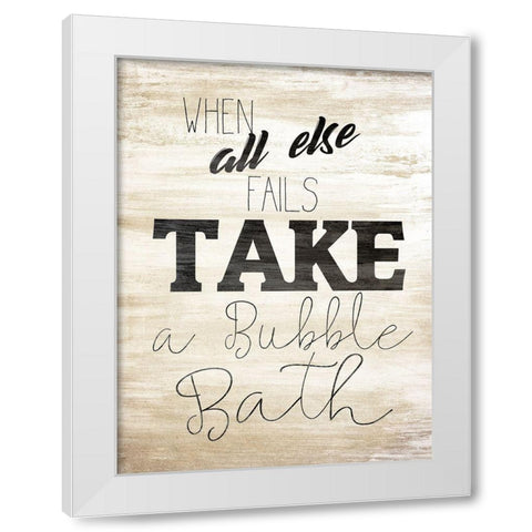 Wash 3 White Modern Wood Framed Art Print by Kimberly, Allen