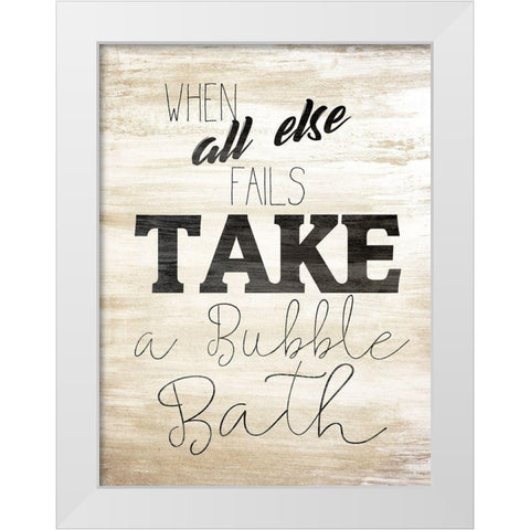 Wash 3 White Modern Wood Framed Art Print by Kimberly, Allen