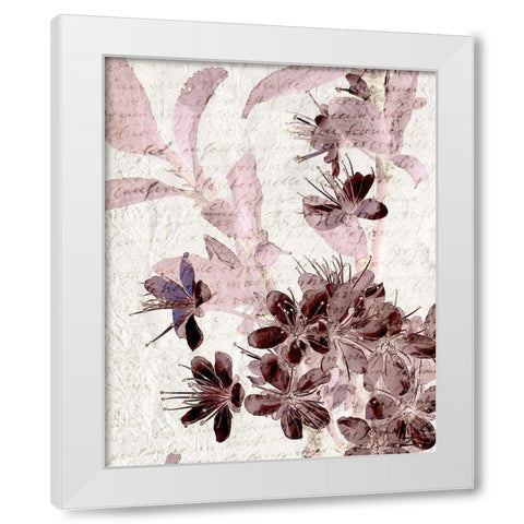 Cherry Blossom Plum 1 White Modern Wood Framed Art Print by Kimberly, Allen