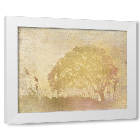 In the Distance White Modern Wood Framed Art Print by Allen, Kimberly