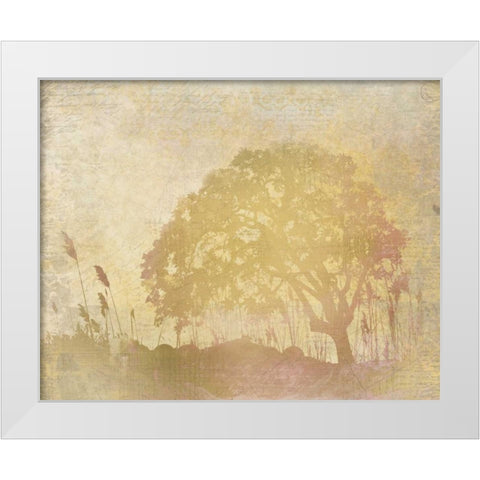 In the Distance White Modern Wood Framed Art Print by Allen, Kimberly