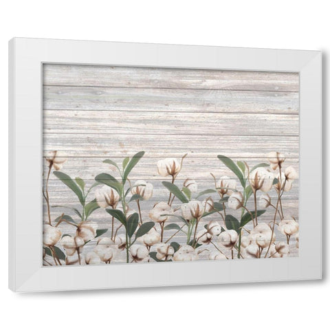 Cotton Days 10 White Modern Wood Framed Art Print by Kimberly, Allen