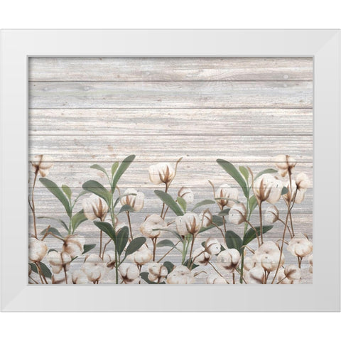 Cotton Days 10 White Modern Wood Framed Art Print by Kimberly, Allen