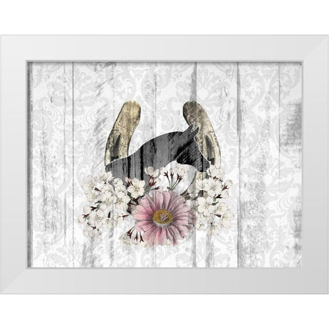 Cactus Cowboy 6 White Modern Wood Framed Art Print by Kimberly, Allen