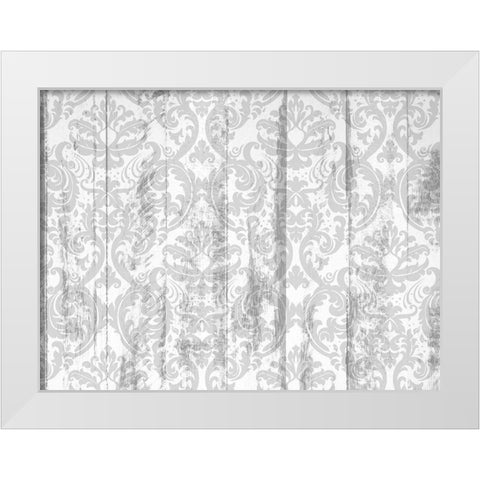 Cactus Cowboy 7 White Modern Wood Framed Art Print by Kimberly, Allen