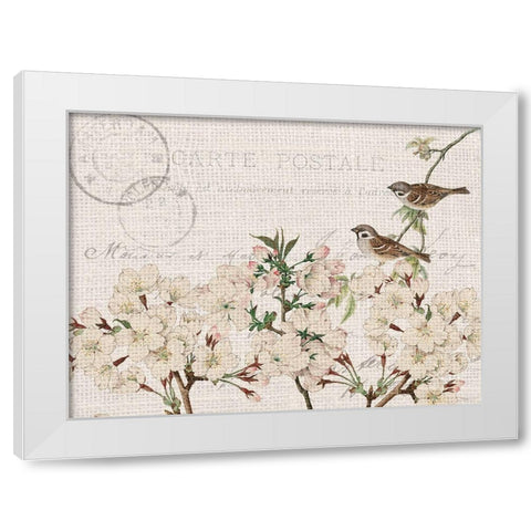Summer Song 5 White Modern Wood Framed Art Print by Kimberly, Allen