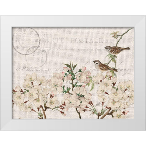 Summer Song 5 White Modern Wood Framed Art Print by Kimberly, Allen
