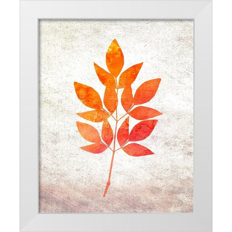 Bold Foliage 1 White Modern Wood Framed Art Print by Kimberly, Allen