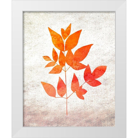 Bold Foliage 2 White Modern Wood Framed Art Print by Kimberly, Allen