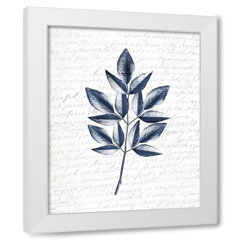 Pressed Leaves 3 White Modern Wood Framed Art Print by Kimberly, Allen