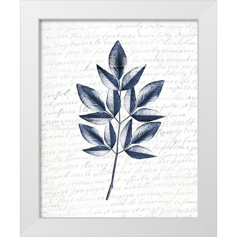 Pressed Leaves 3 White Modern Wood Framed Art Print by Kimberly, Allen
