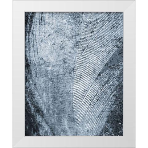 Up Close Feather 2 White Modern Wood Framed Art Print by Kimberly, Allen