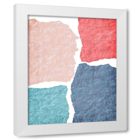 Blocked 1 White Modern Wood Framed Art Print by Kimberly, Allen