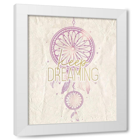 Dream Catcher 1 White Modern Wood Framed Art Print by Kimberly, Allen