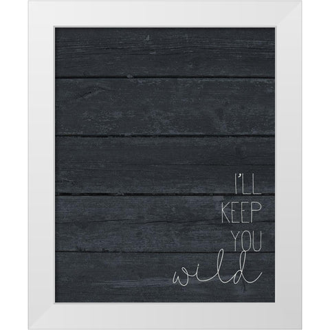 Safe and Wild 2 White Modern Wood Framed Art Print by Kimberly, Allen