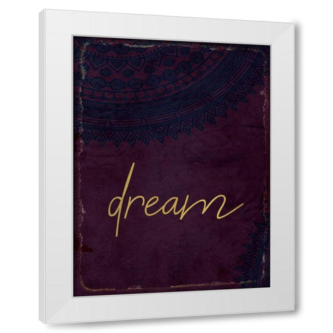 Lets Wander 1 White Modern Wood Framed Art Print by Kimberly, Allen