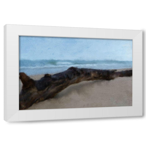 Driftwood White Modern Wood Framed Art Print by Kimberly, Allen