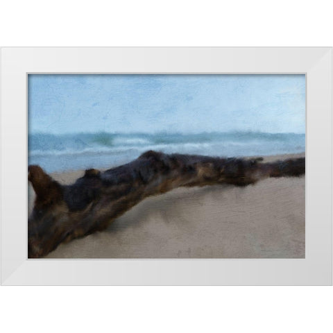 Driftwood White Modern Wood Framed Art Print by Kimberly, Allen