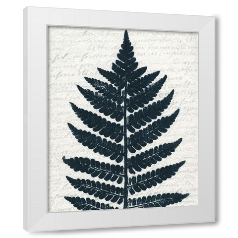 Pressed Leaf 1 White Modern Wood Framed Art Print by Kimberly, Allen