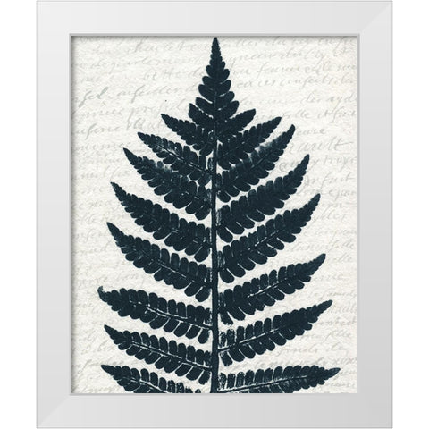 Pressed Leaf 1 White Modern Wood Framed Art Print by Kimberly, Allen