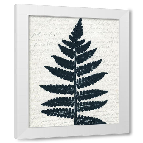 Pressed Leaf 3 White Modern Wood Framed Art Print by Kimberly, Allen