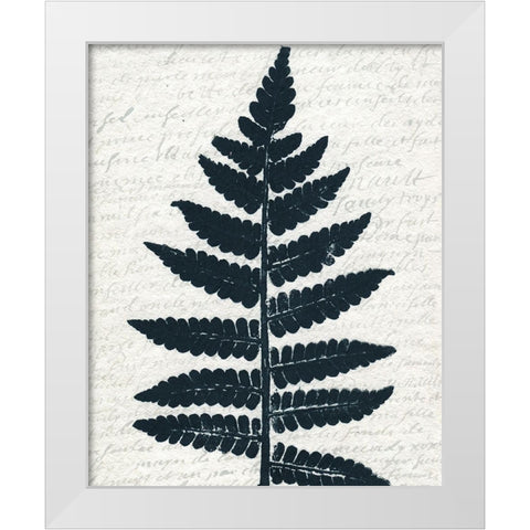 Pressed Leaf 3 White Modern Wood Framed Art Print by Kimberly, Allen